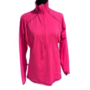 Nike Pro HyperWarm Dri Fit 1/2 Zip Pullover Fleece Lined Training Shirt Top XL